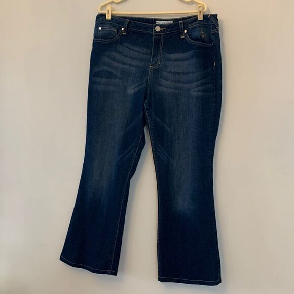 Phat fashions Silver label denim jeans Size 18 Inseam 27” - Picture 1 of 8